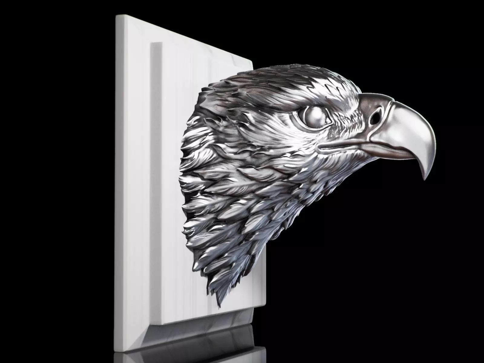Eagle Golden Head 3D print model_0