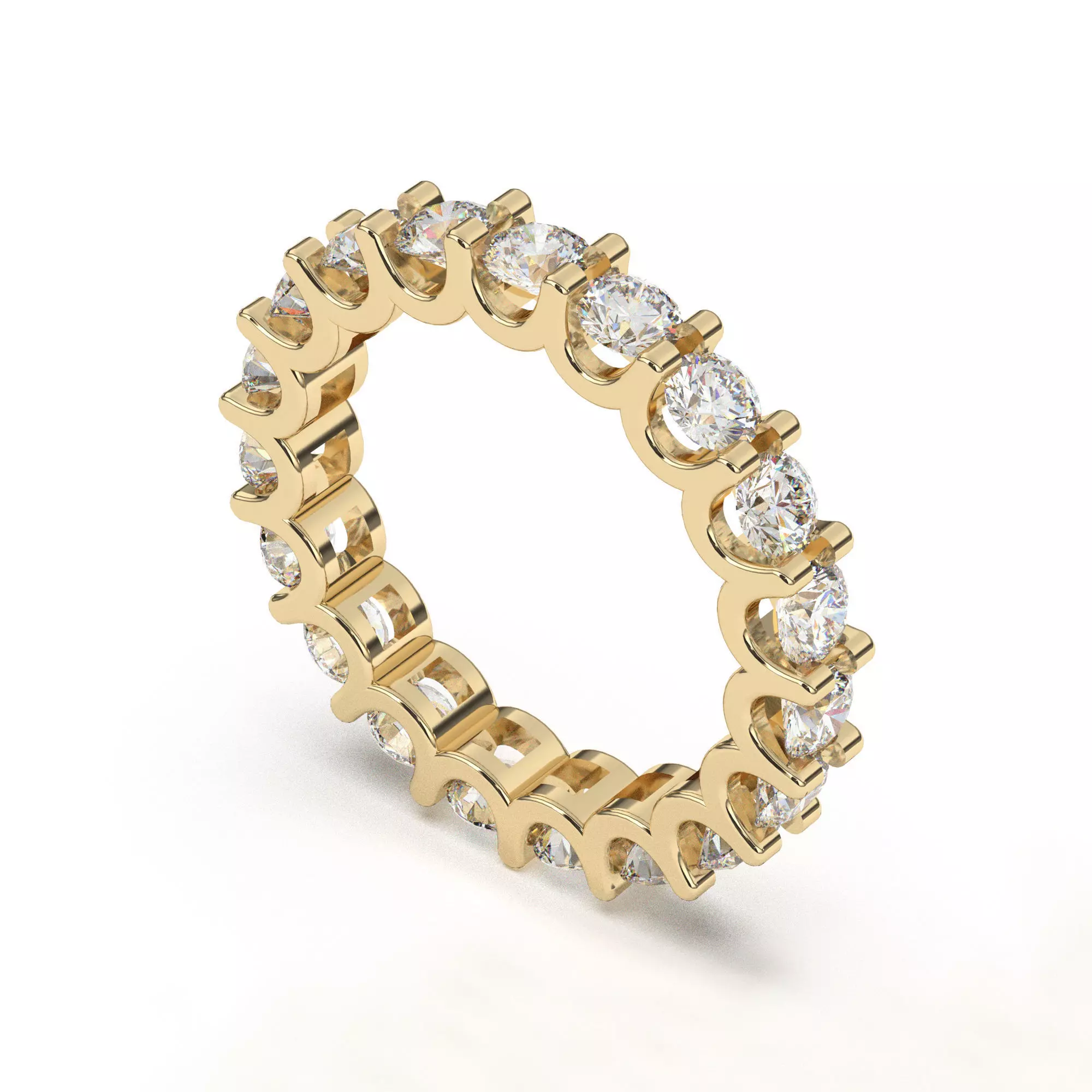 Eternity  Diamonds Ring 3D print model_0
