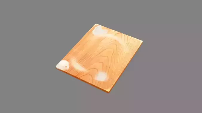 Cartoon chopping board - cutting board - wooden board