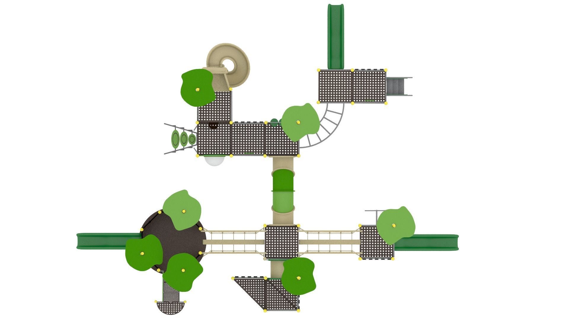 Garden Playground Low-poly 3D model_10