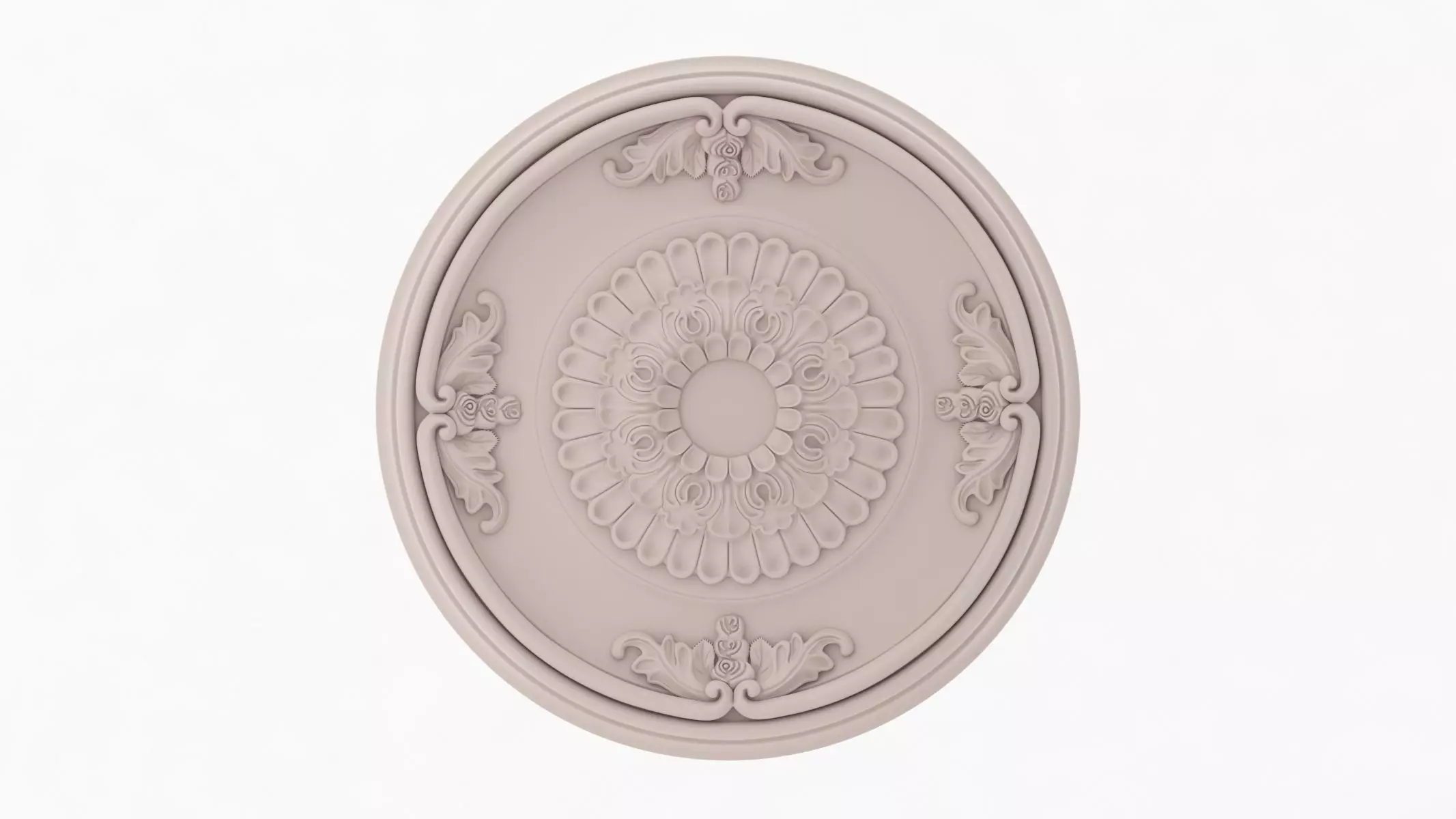 Classic Ceiling Medallion 60 3D model_0