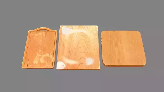 Cartoon chopping boards - wooden boards