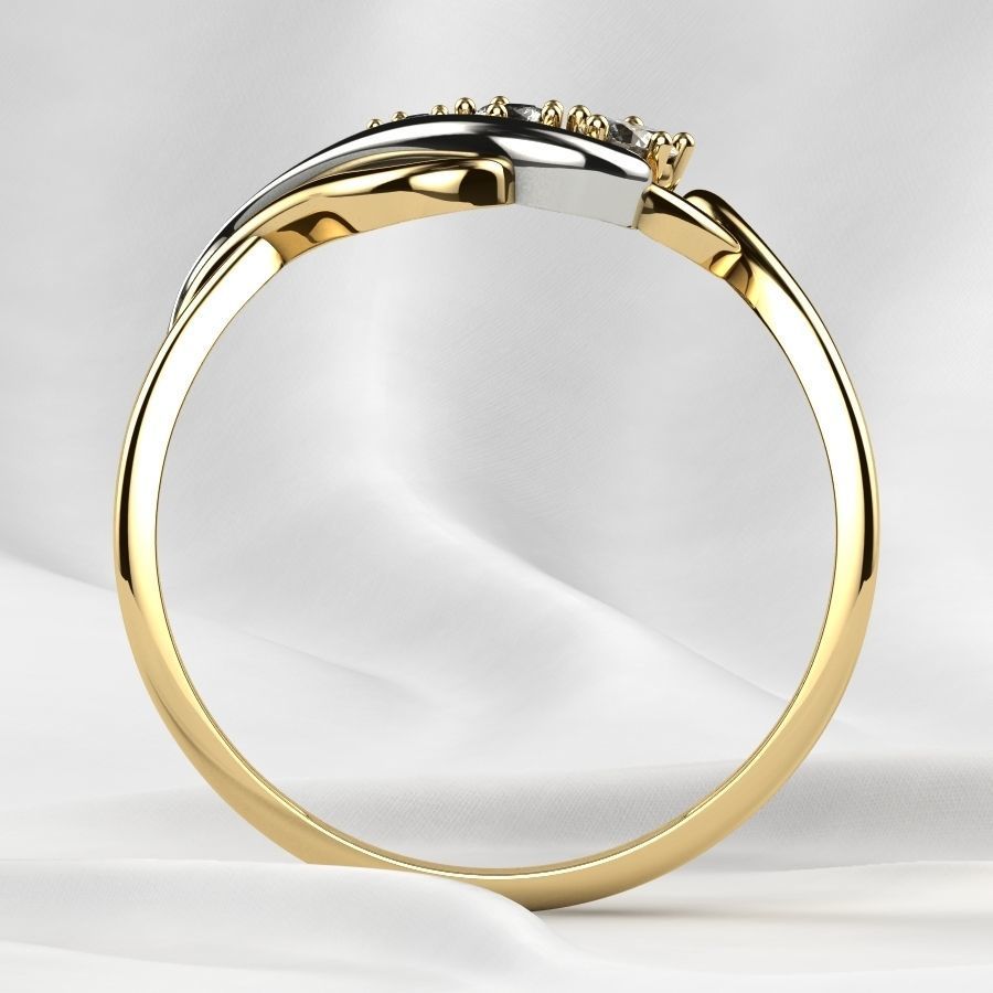 Rhodium Plating Gold Ring 3D print model_12