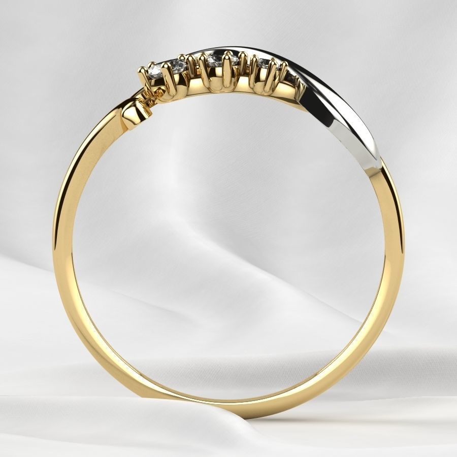 Rhodium Plating Gold Ring 3D print model_19