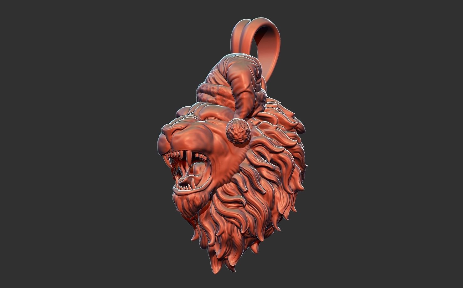 LION HEAD 3D print model_1