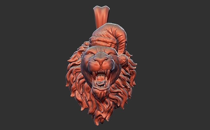 LION HEAD 3D print model