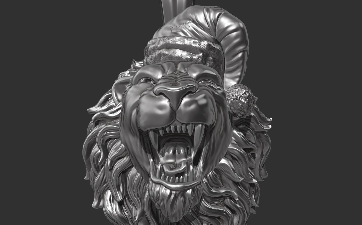LION HEAD 3D print model_2
