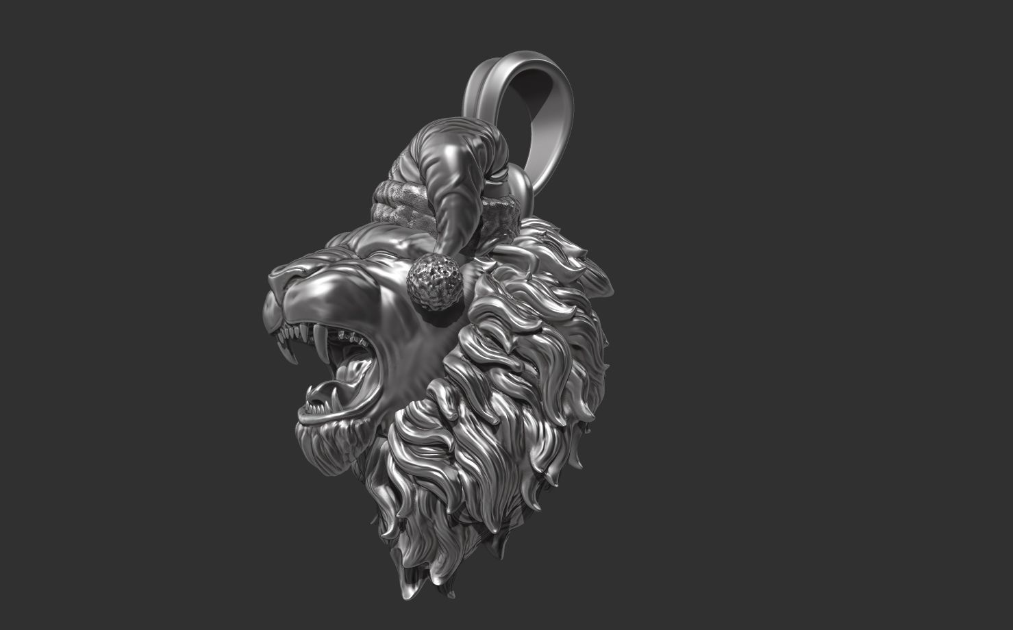 LION HEAD 3D print model_3