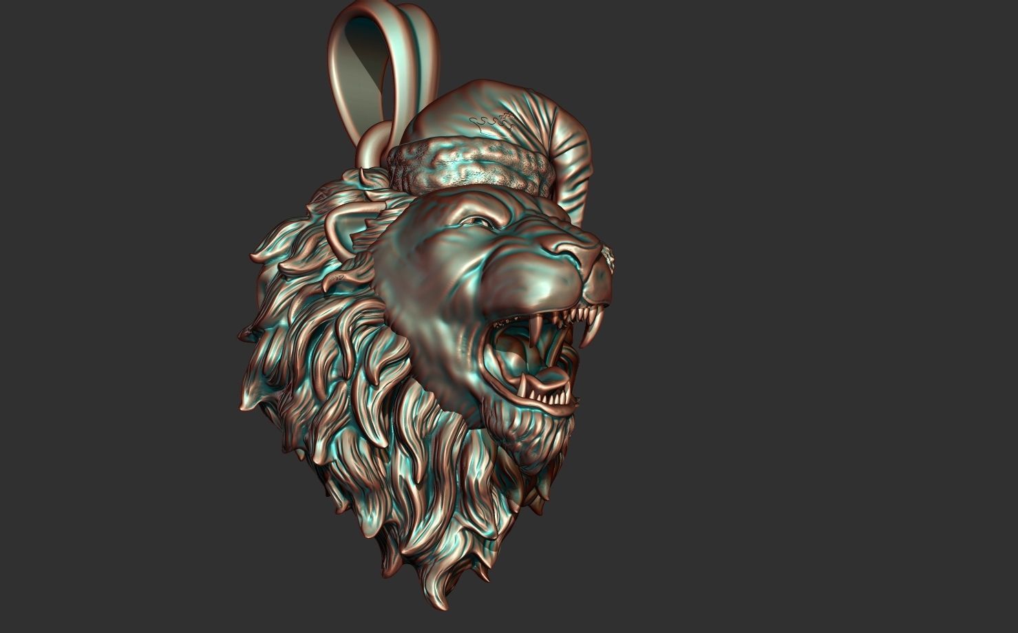 LION HEAD 3D print model_6