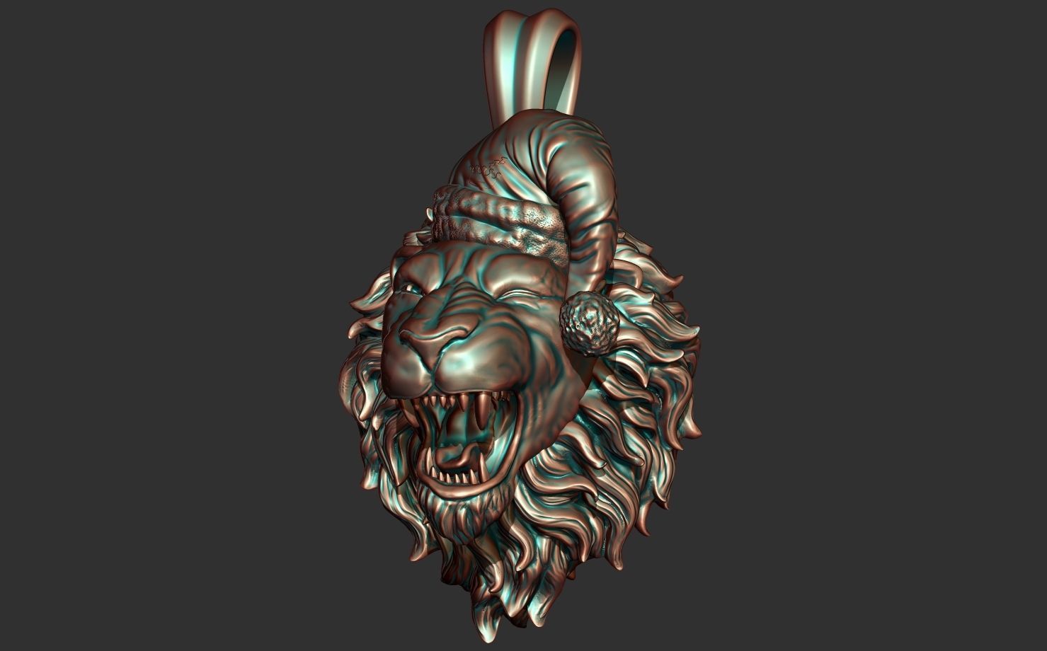 LION HEAD 3D print model_7