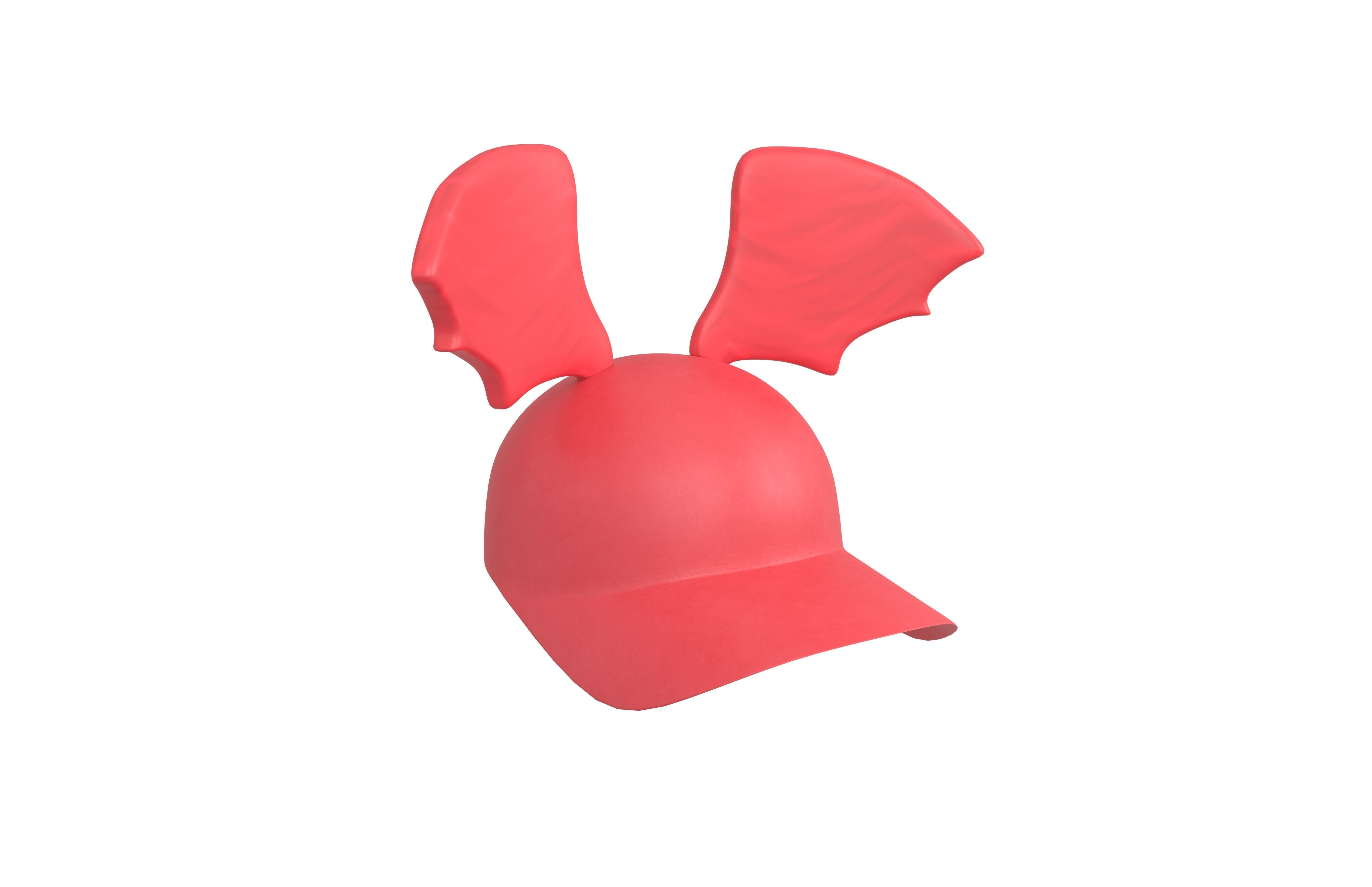Devil Wing Cap V2 001 Low-poly 3D model_1