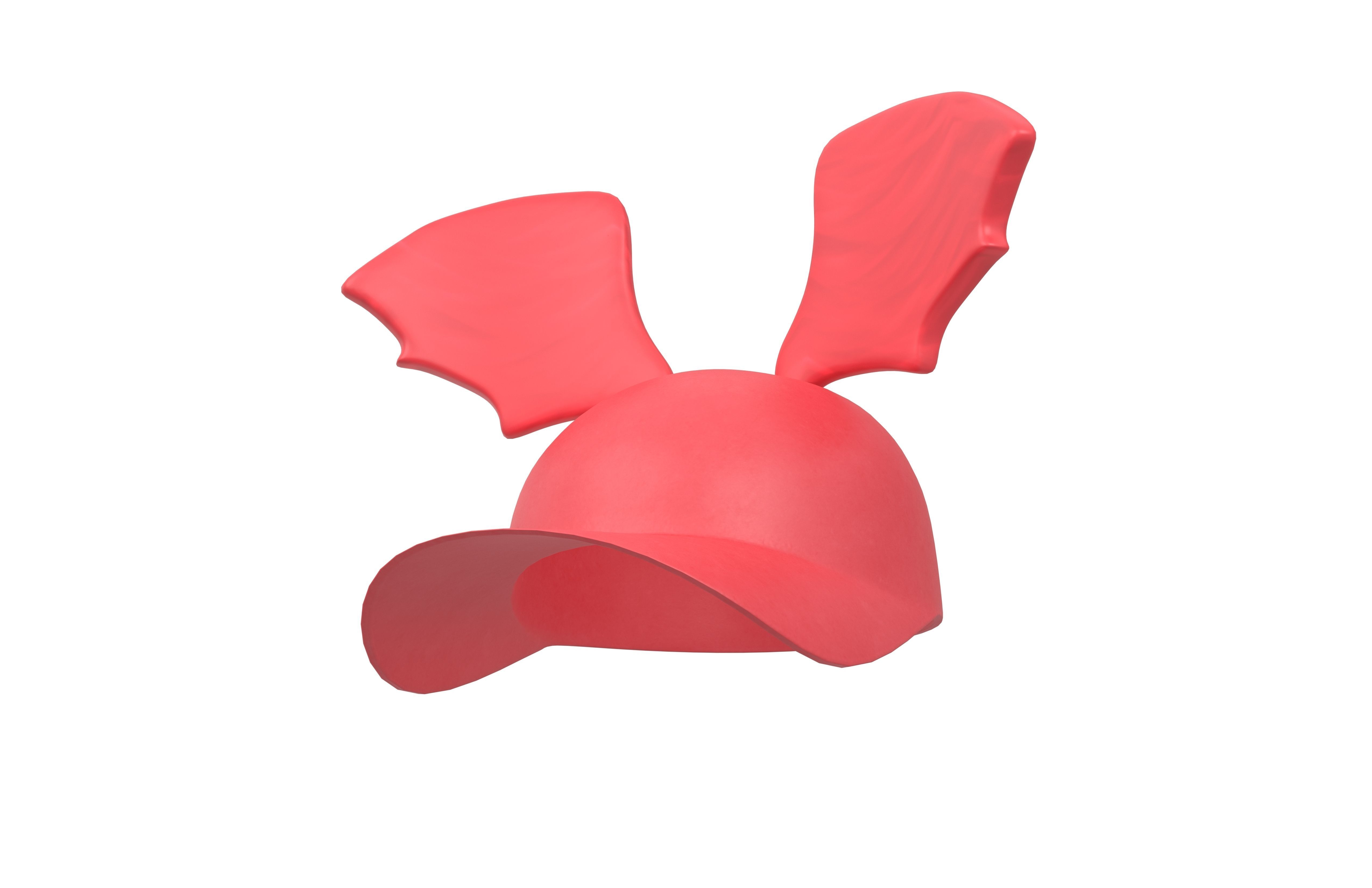 Devil Wing Cap V2 001 Low-poly 3D model_2