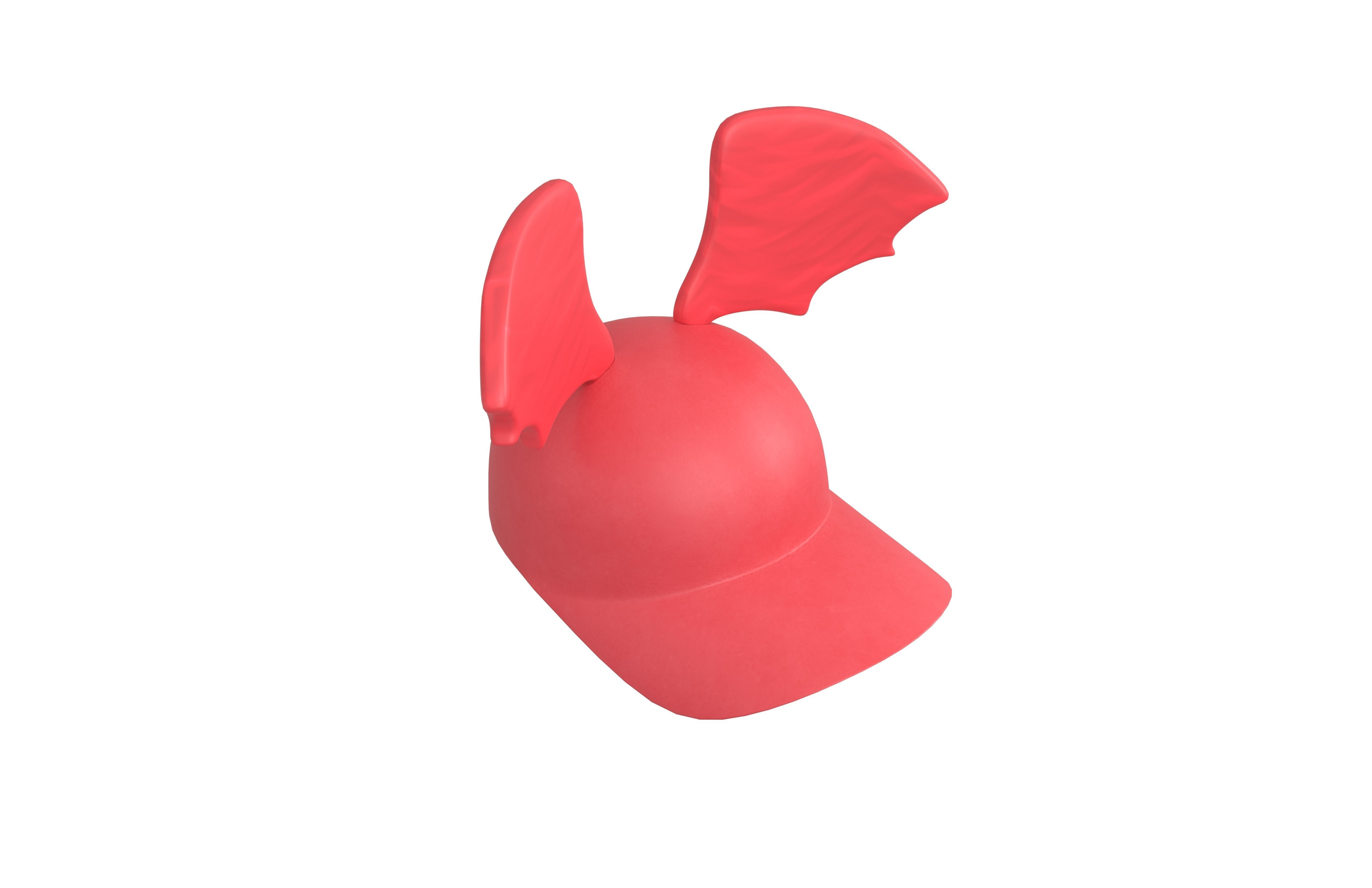 Devil Wing Cap V2 001 Low-poly 3D model_3