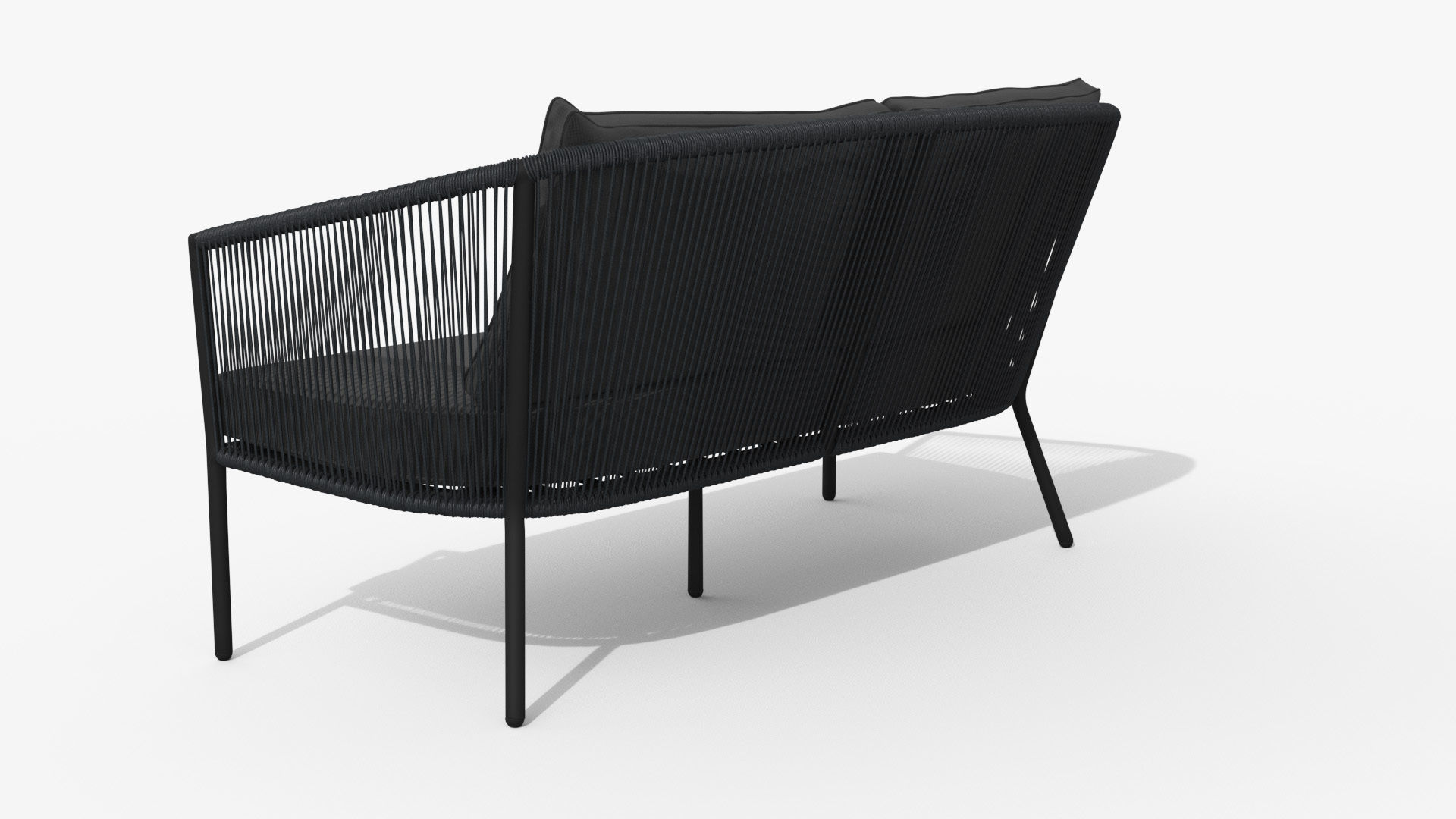 Corda Slate Gray Sofa Low-poly 3D model_29