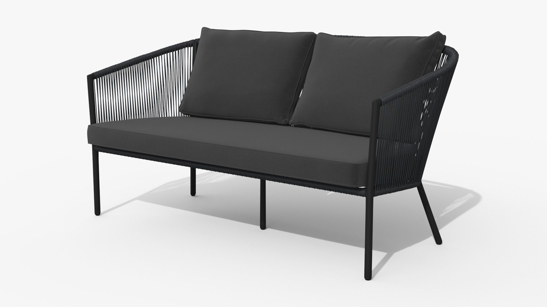 Corda Slate Gray Sofa Low-poly 3D model_32