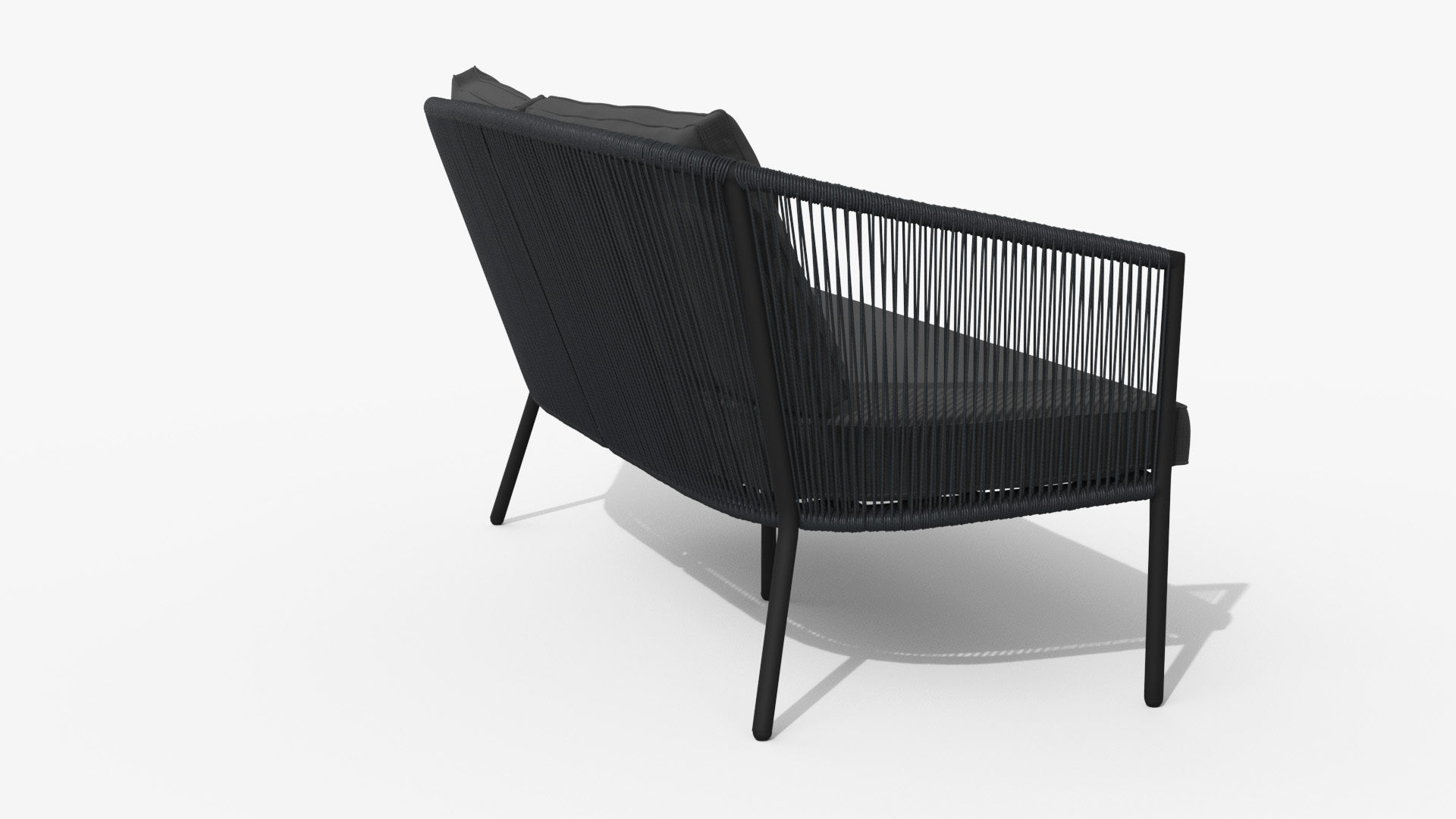 Corda Slate Gray Sofa Low-poly 3D model_25