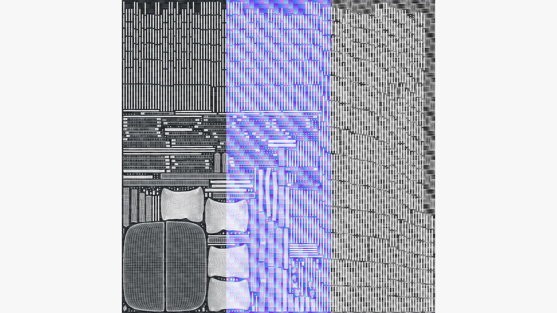 Corda Slate Gray Sofa Low-poly 3D model_22