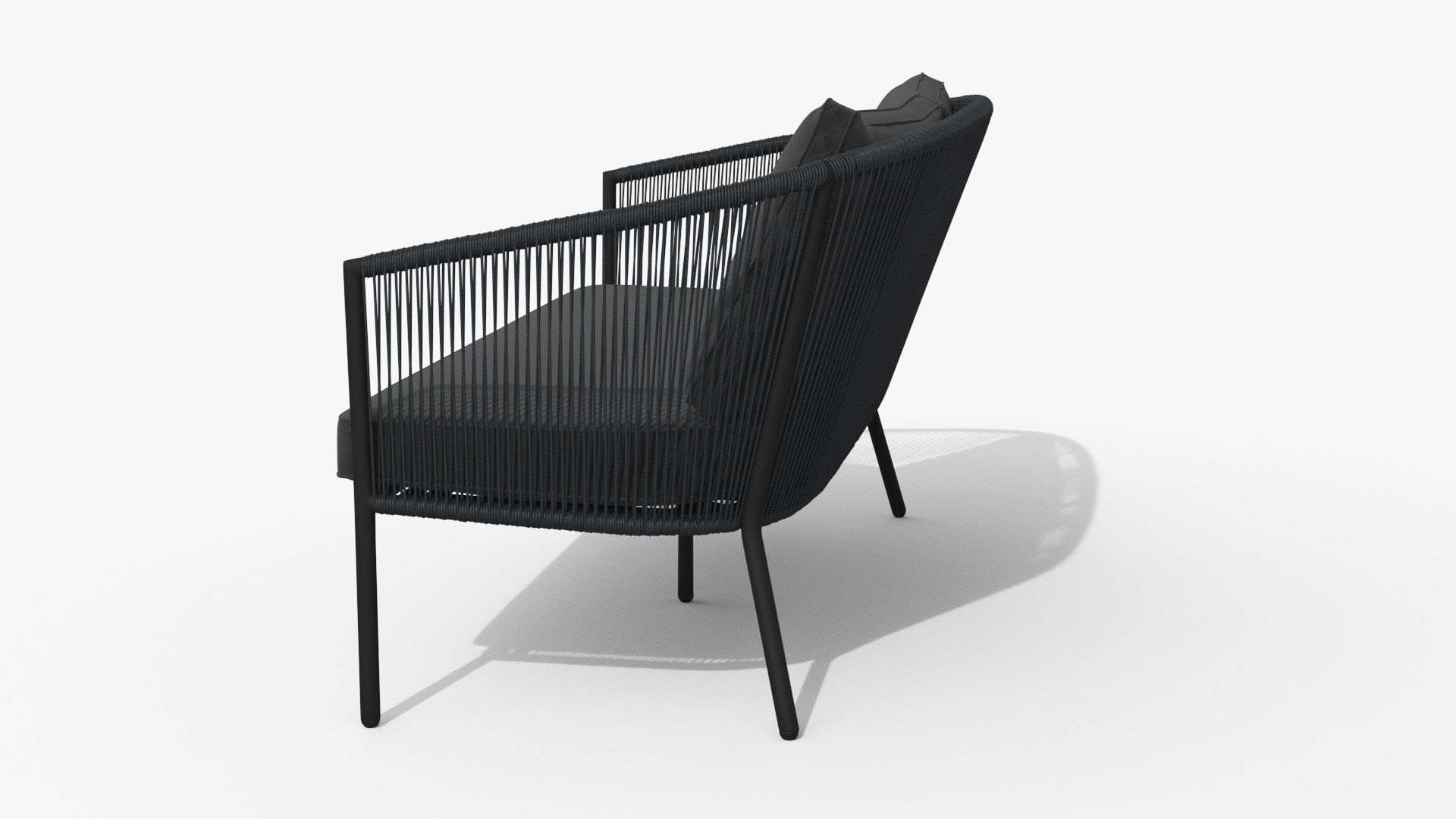 Corda Slate Gray Sofa Low-poly 3D model_30