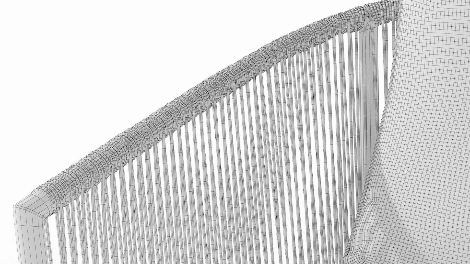 Corda Slate Gray Sofa Low-poly 3D model_12