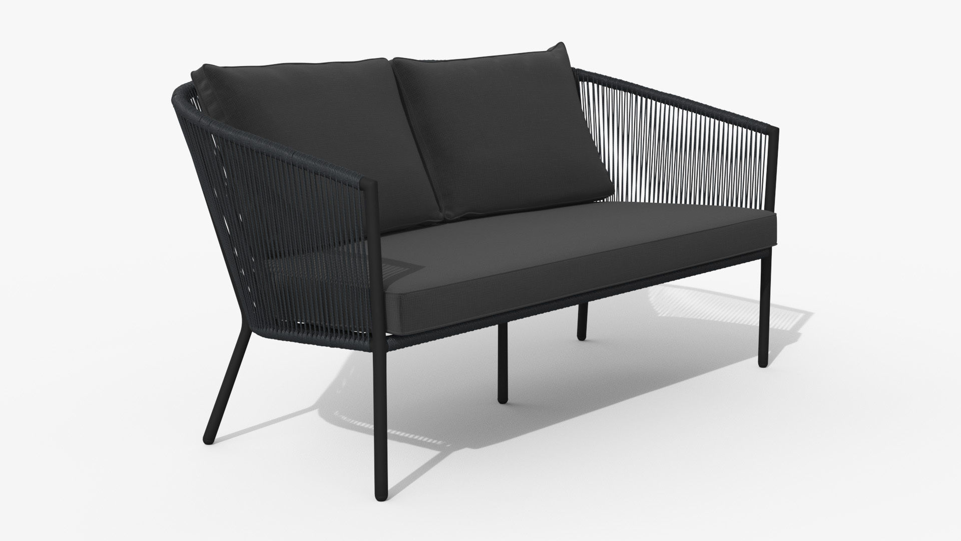 Corda Slate Gray Sofa Low-poly 3D model_23