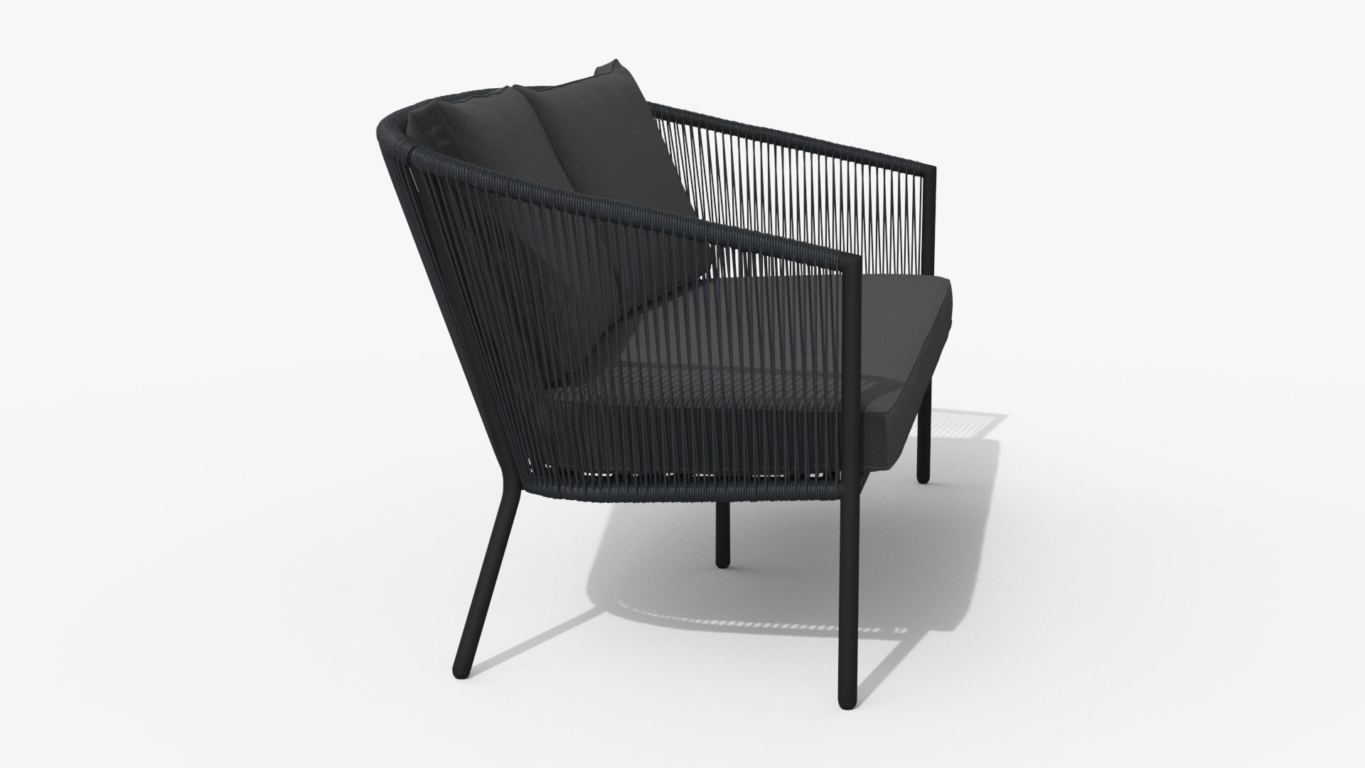 Corda Slate Gray Sofa Low-poly 3D model_24