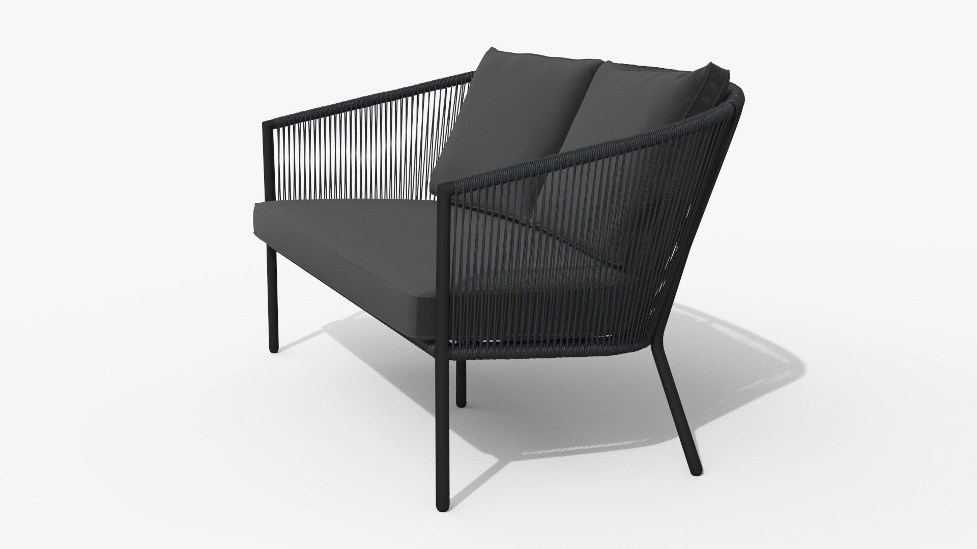 Corda Slate Gray Sofa Low-poly 3D model_31