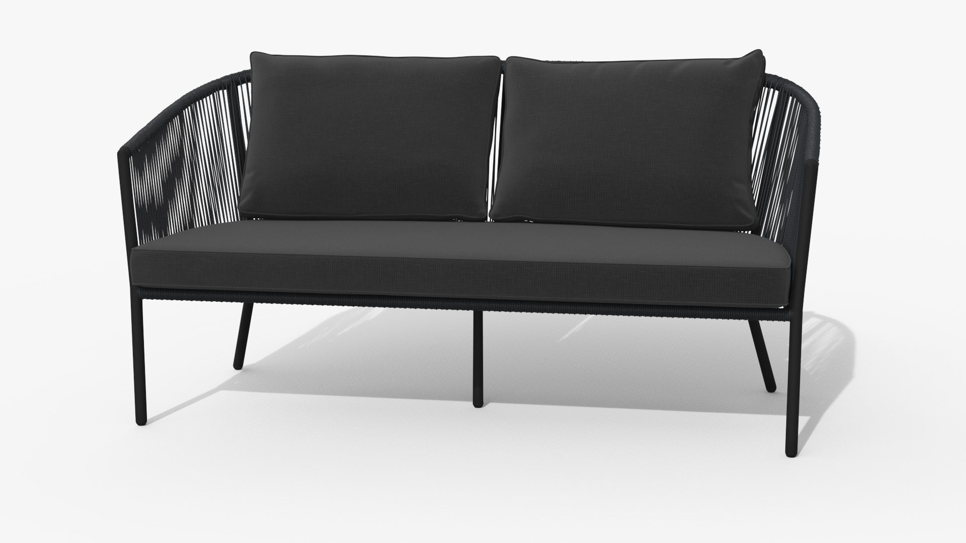 Corda Slate Gray Sofa Low-poly 3D model_33