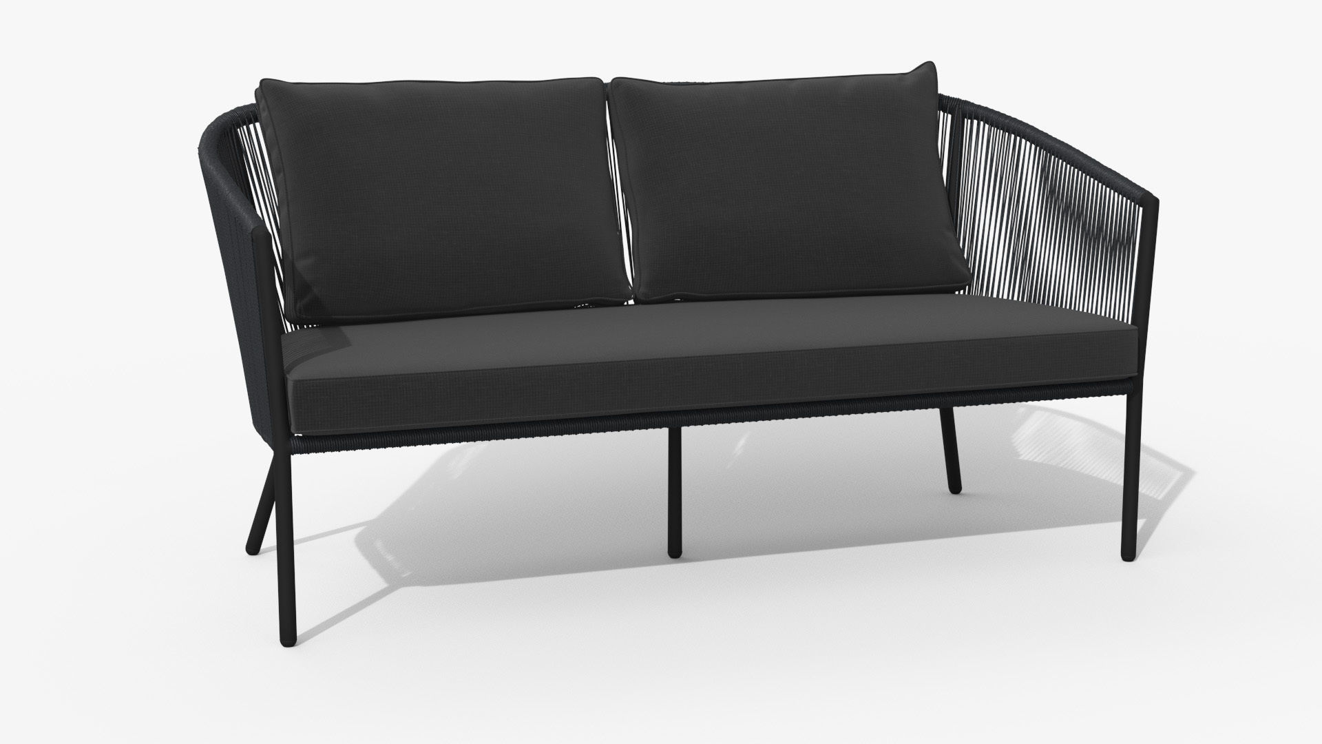 Corda Slate Gray Sofa Low-poly 3D model_34