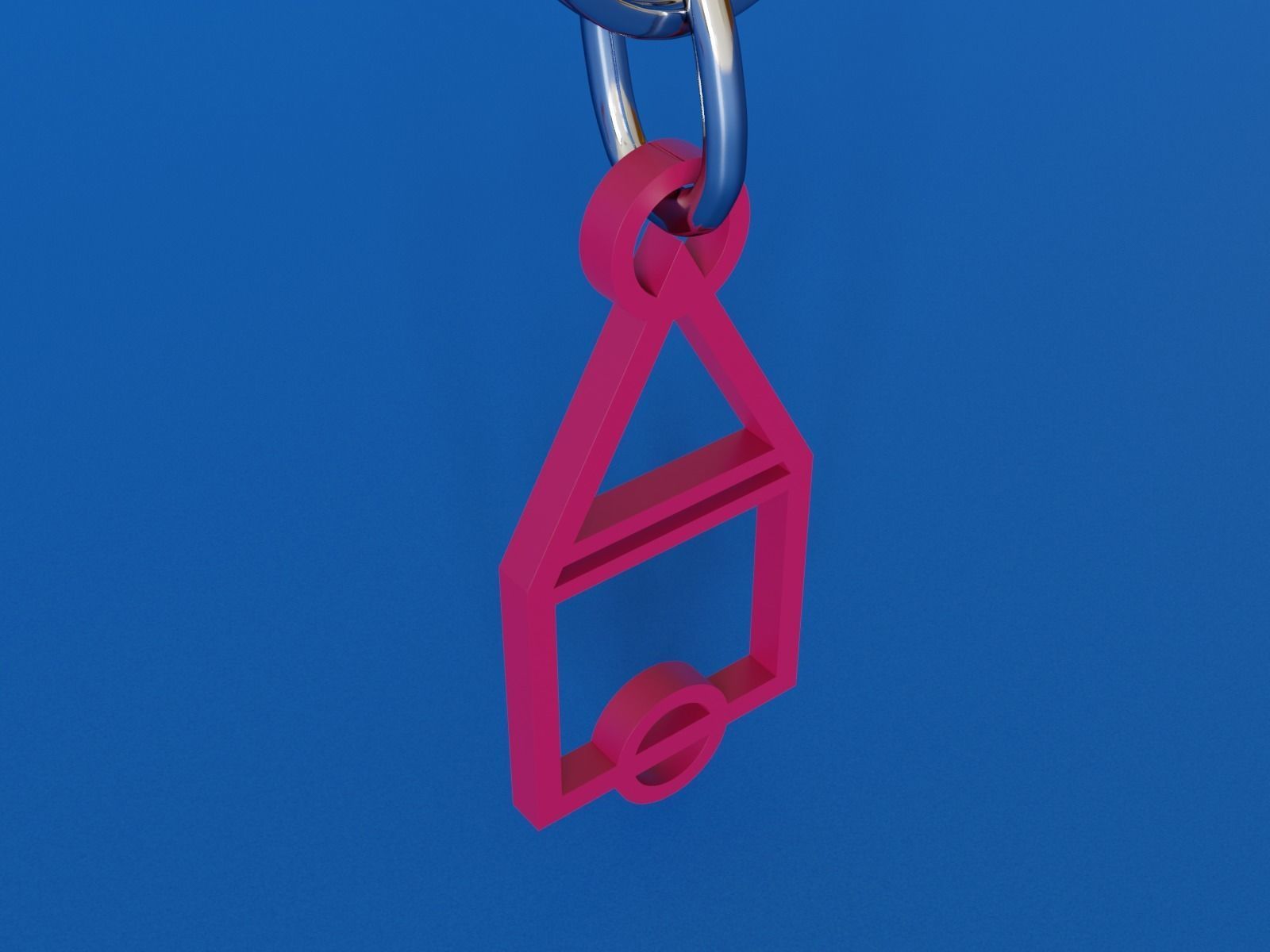 key chain squid game  3D print model_5