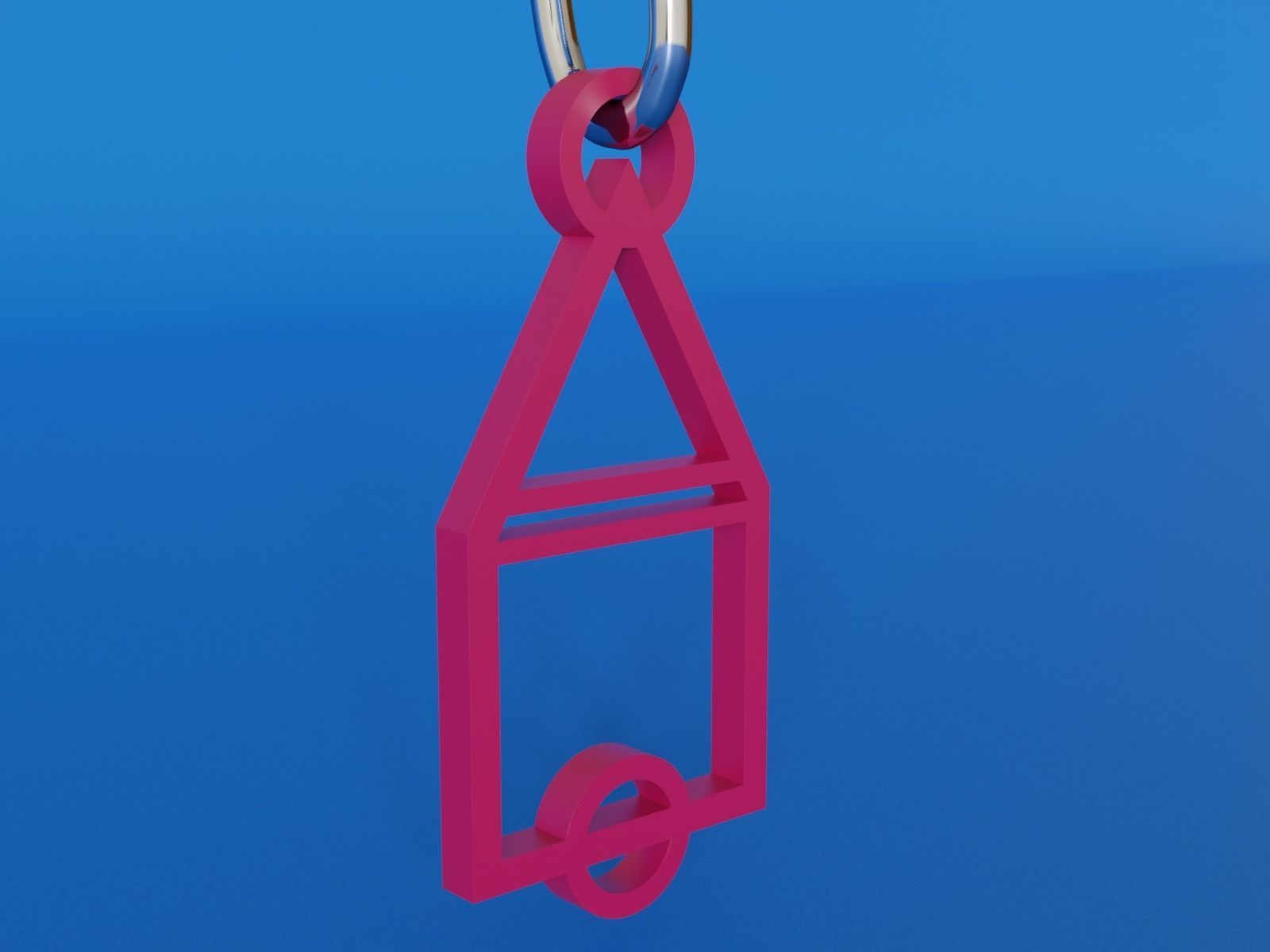 key chain squid game  3D print model_2