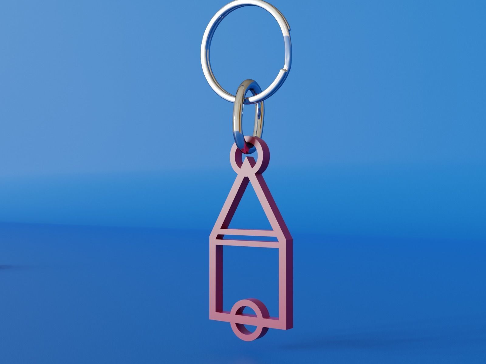 key chain squid game  3D print model_6