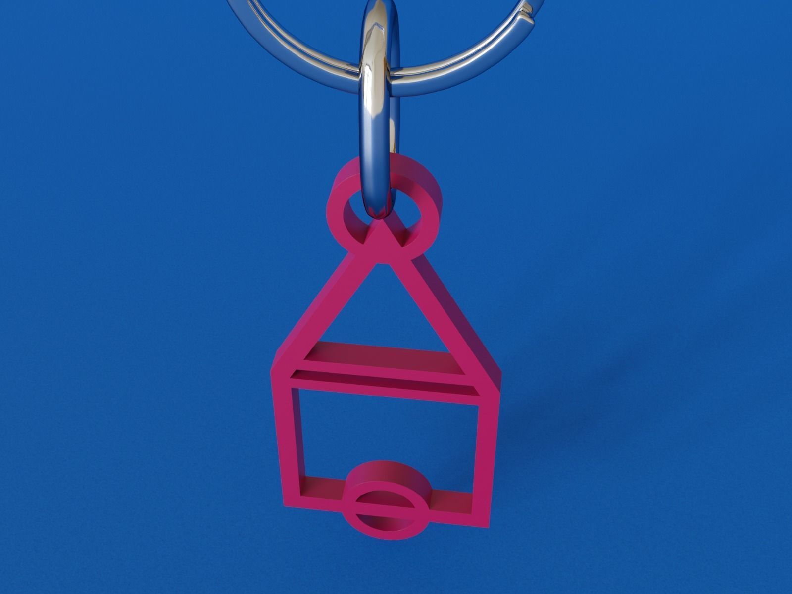 key chain squid game  3D print model_3