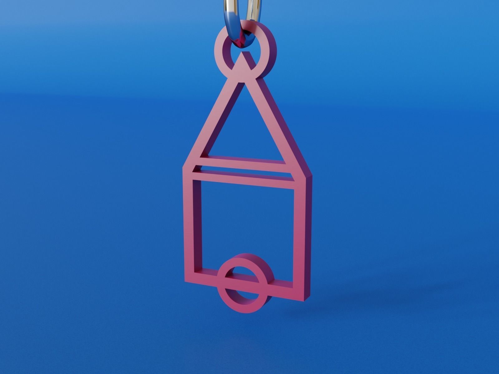 key chain squid game  3D print model_9