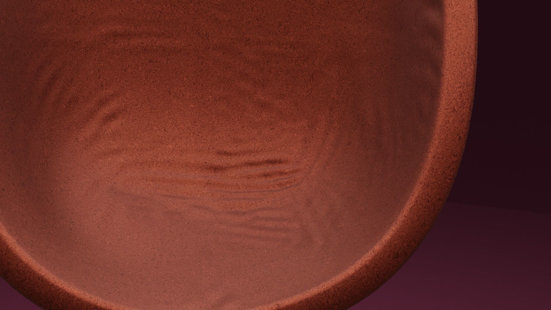 Cushion orange chair Low-poly 3D model_5