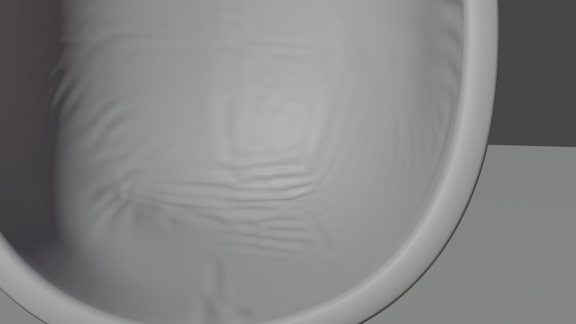 Cushion orange chair Low-poly 3D model_20