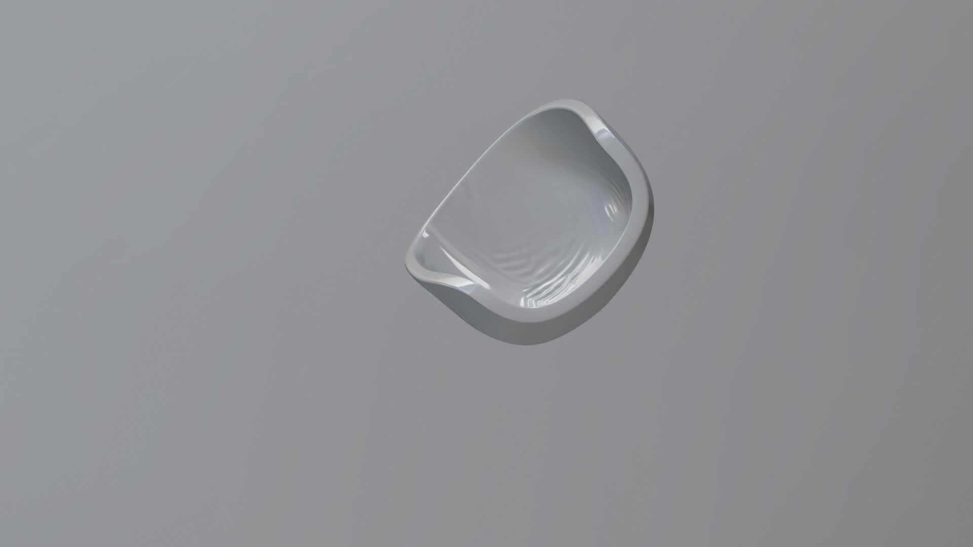 Cushion orange chair Low-poly 3D model_10