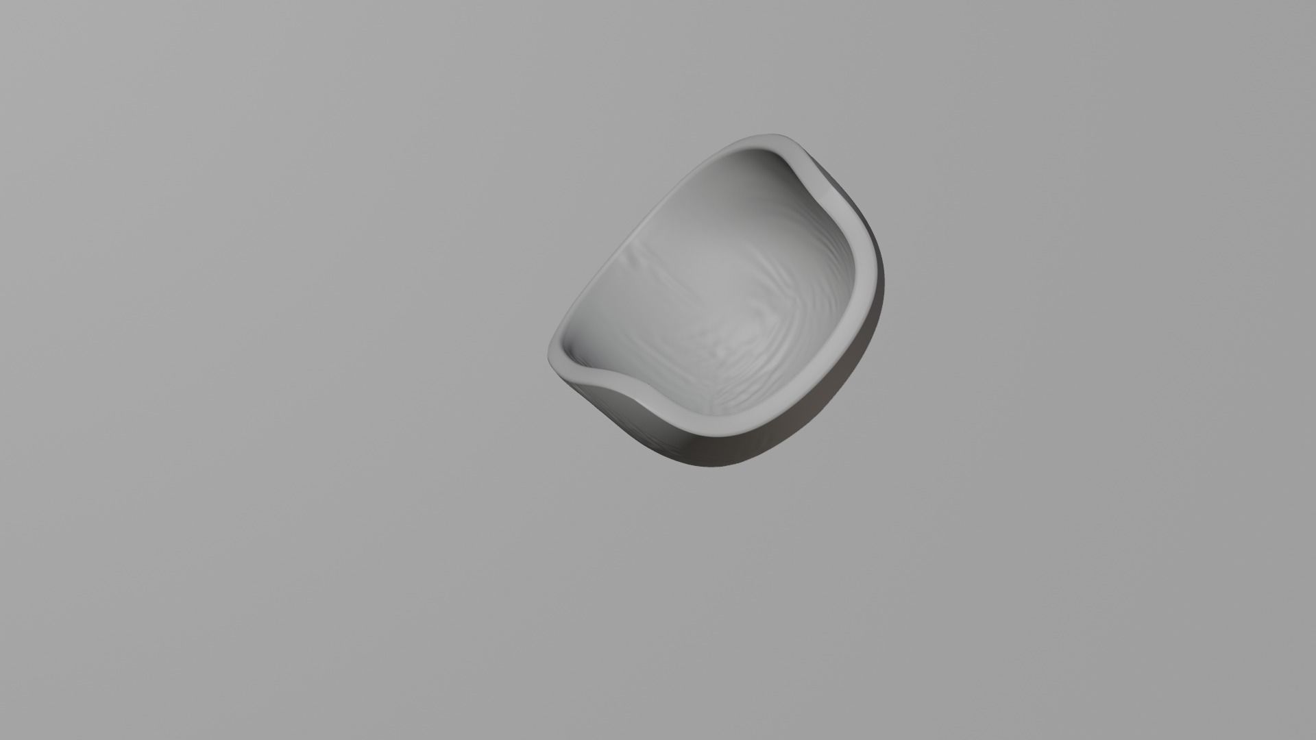 Cushion orange chair Low-poly 3D model_23