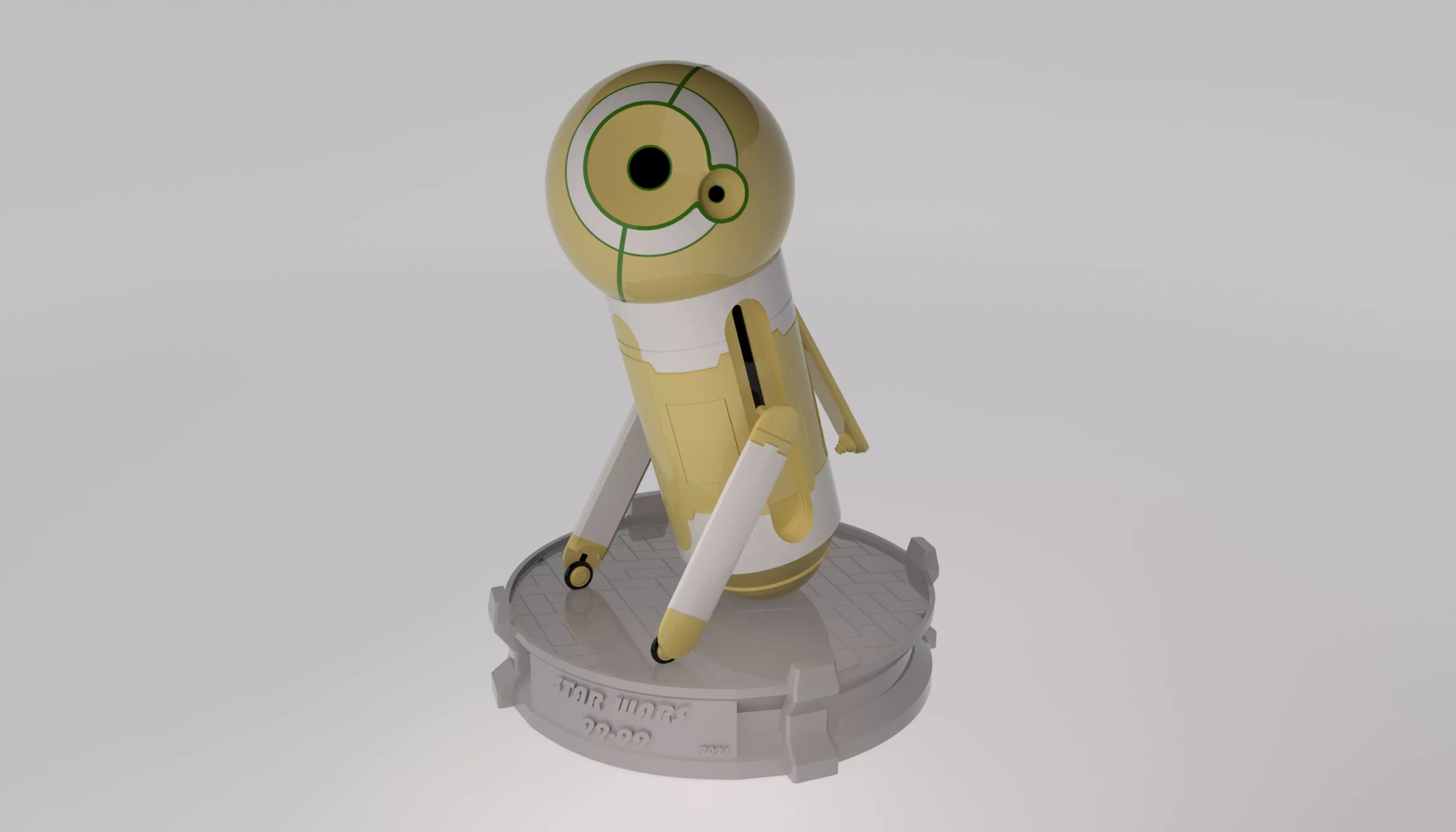 STAR WARS - VISIONS - 99-99 FOUR-NINES Free 3D print model
