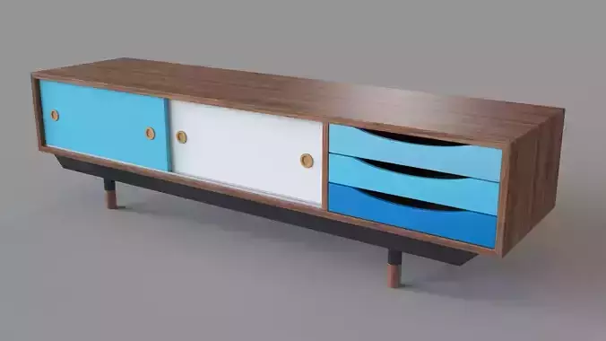 Soren 71 TV Stand 3D model