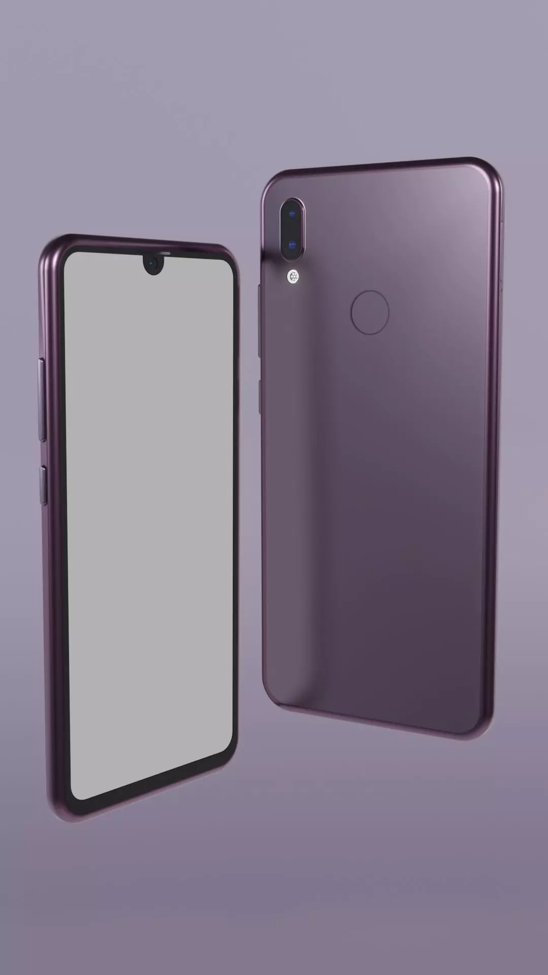 Android Smart Phone Low-poly 3D model_0