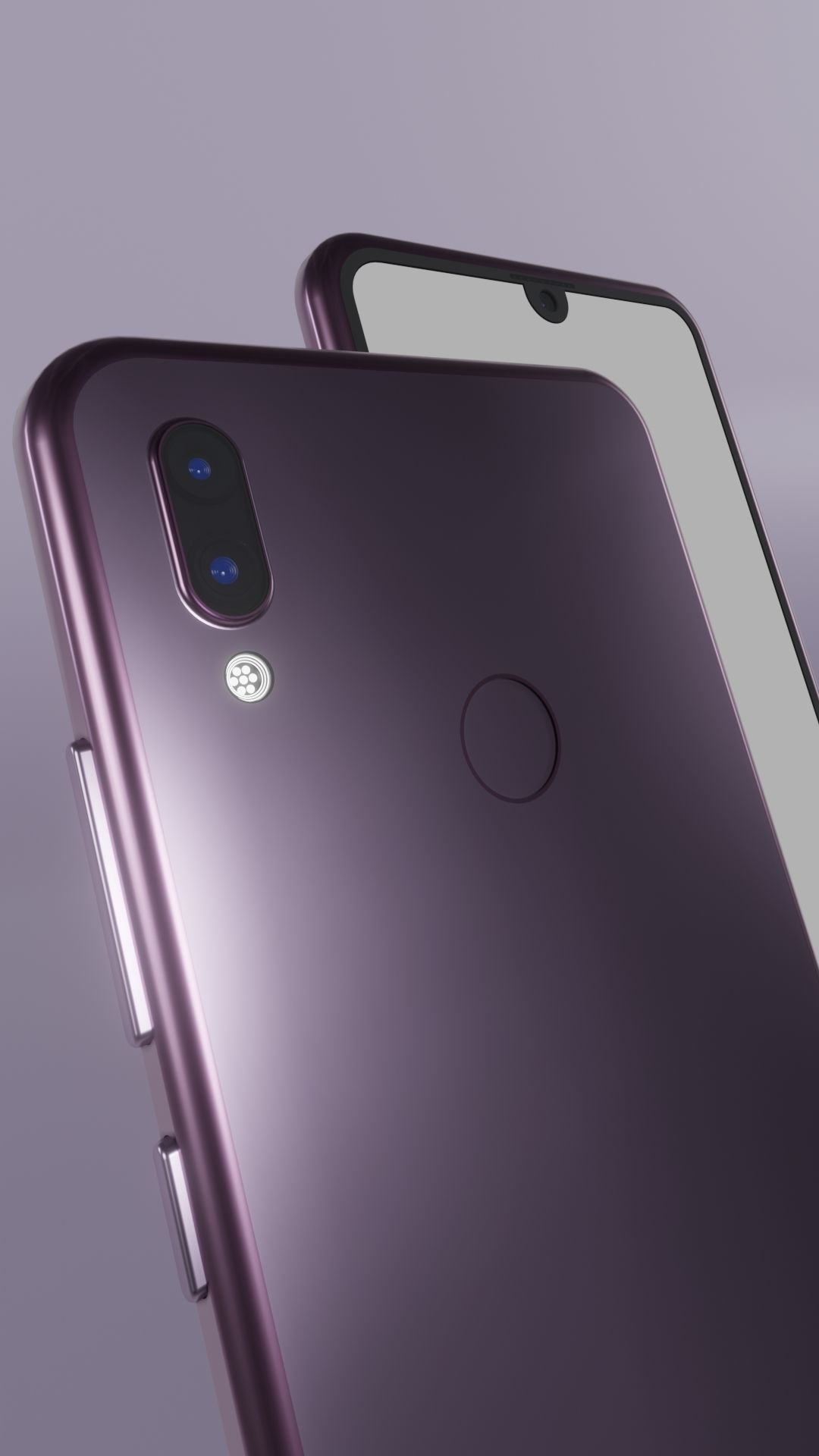 Android Smart Phone Low-poly 3D model_6