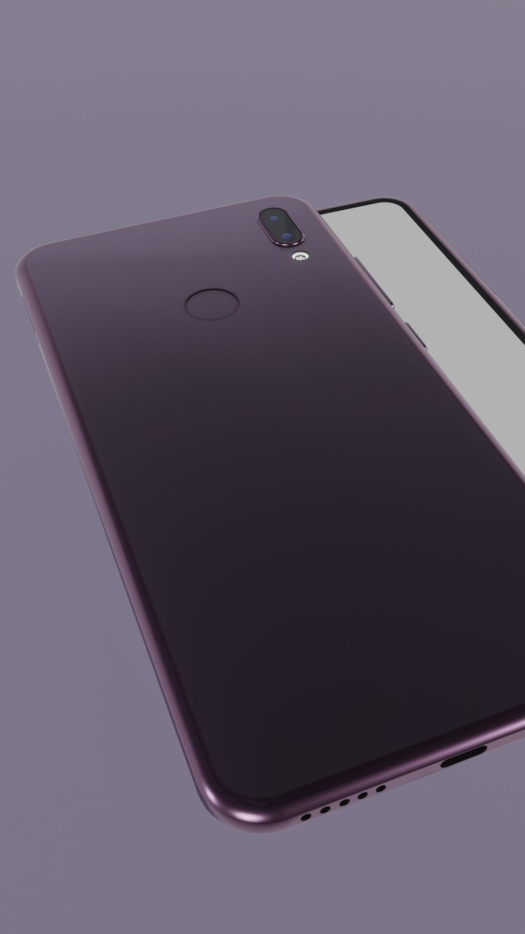 Android Smart Phone Low-poly 3D model_2