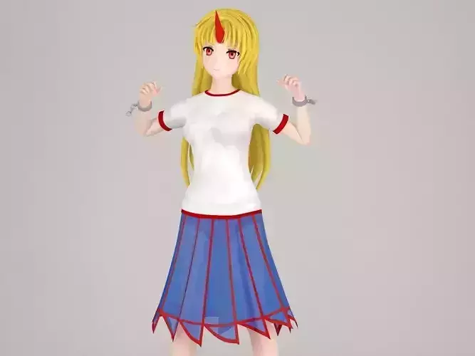 Yuugi Hoshiguma anime girl pose 01