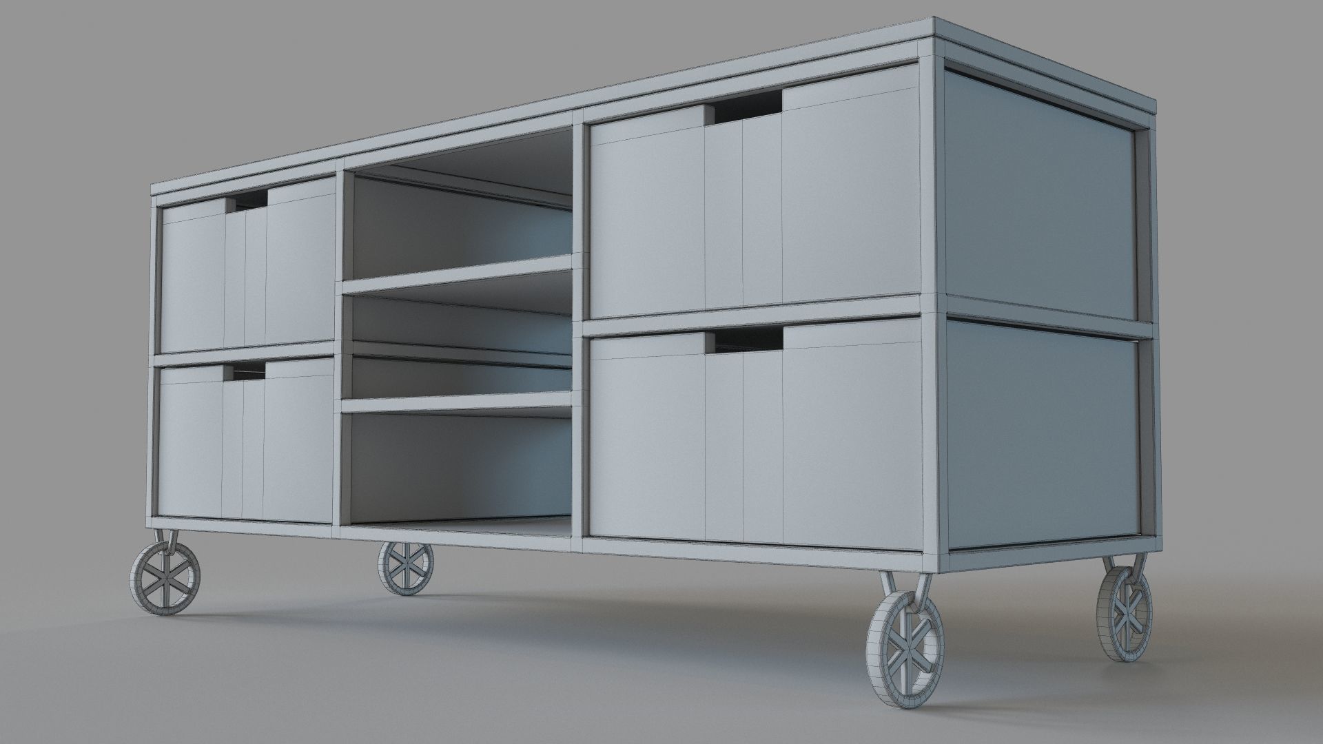 Console Table 3D model_5