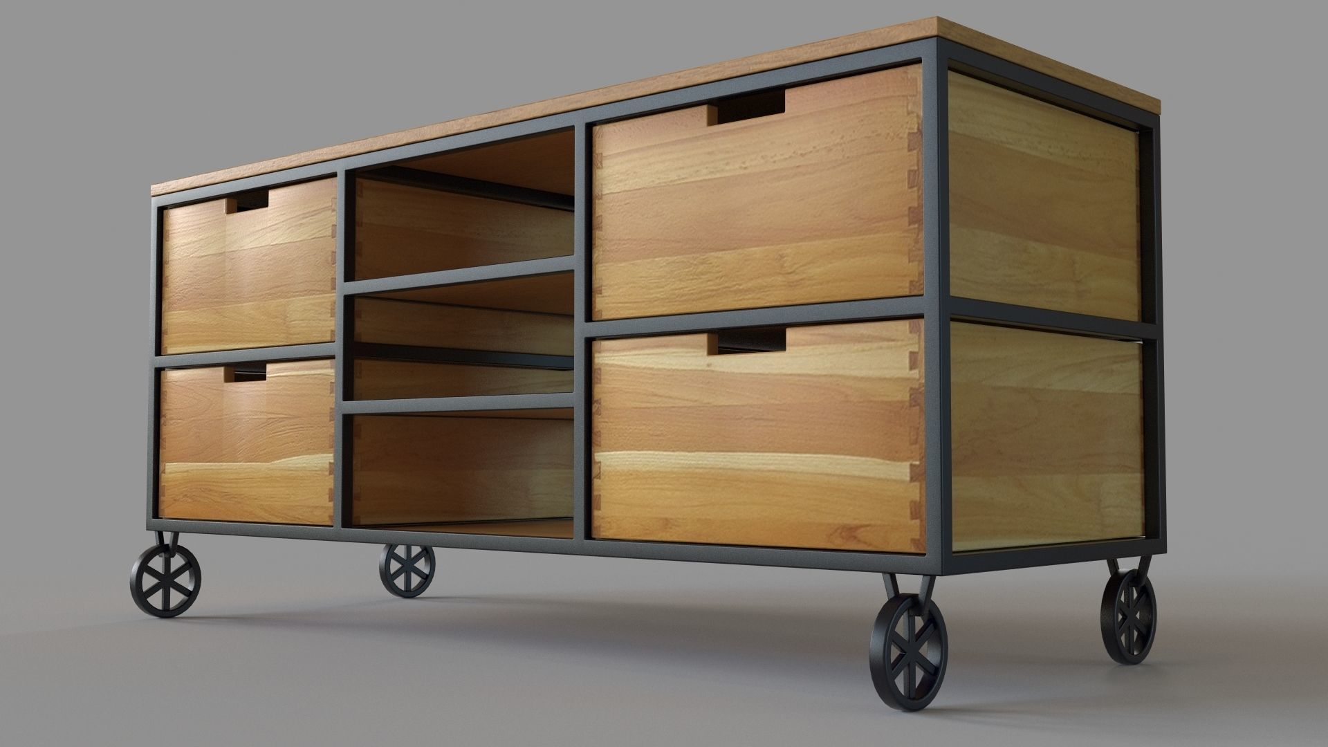 Console Table 3D model_4