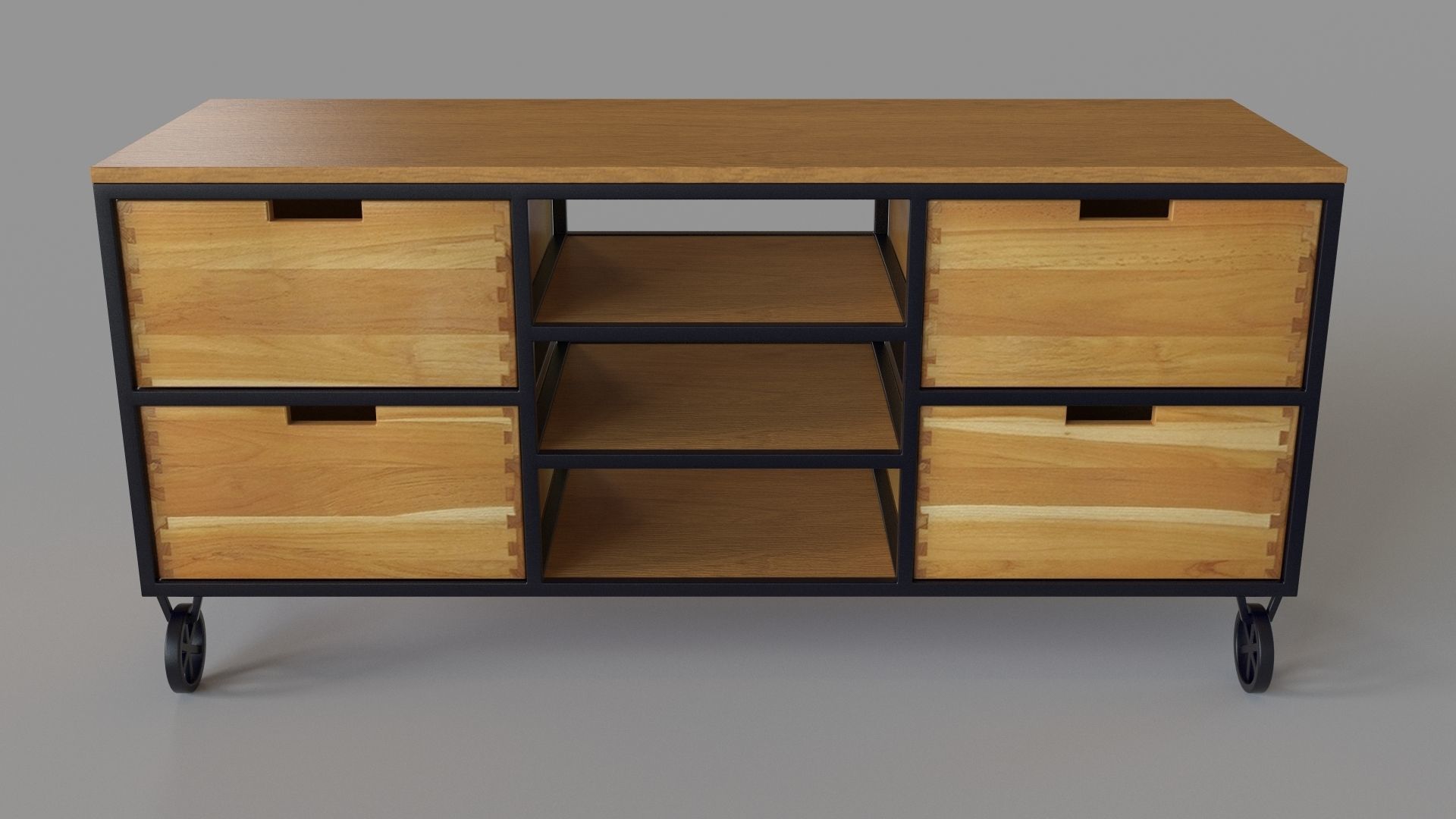 Console Table 3D model_1
