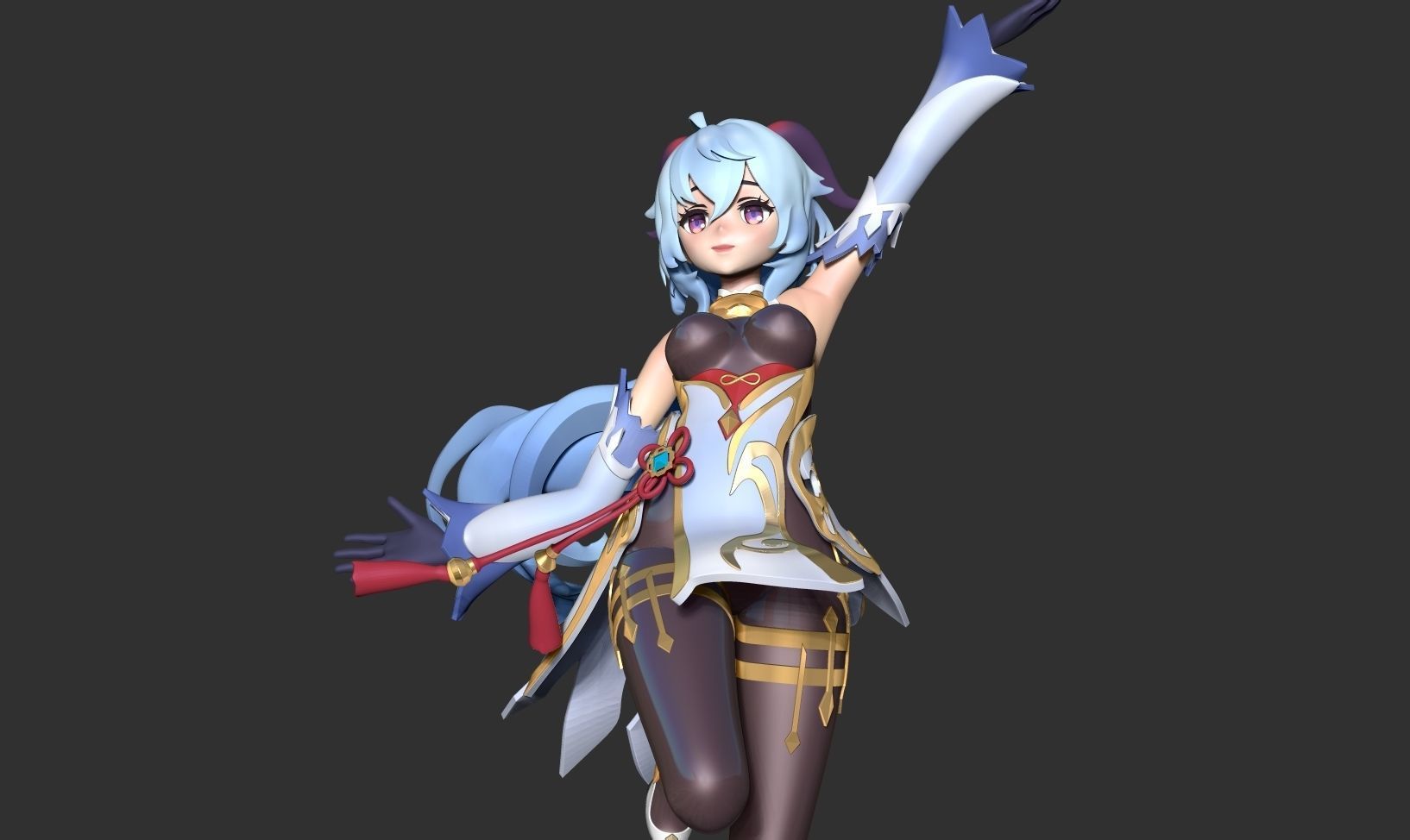 Ganyu - Genshin Impact Fanart 3D print model_8