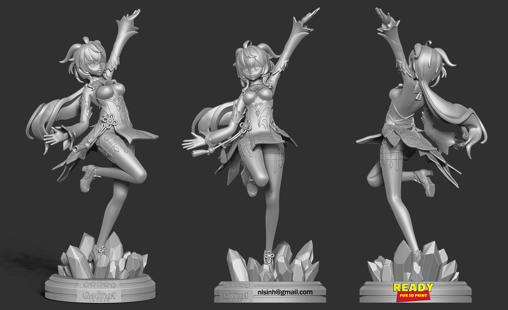 Ganyu - Genshin Impact Fanart 3D print model_6