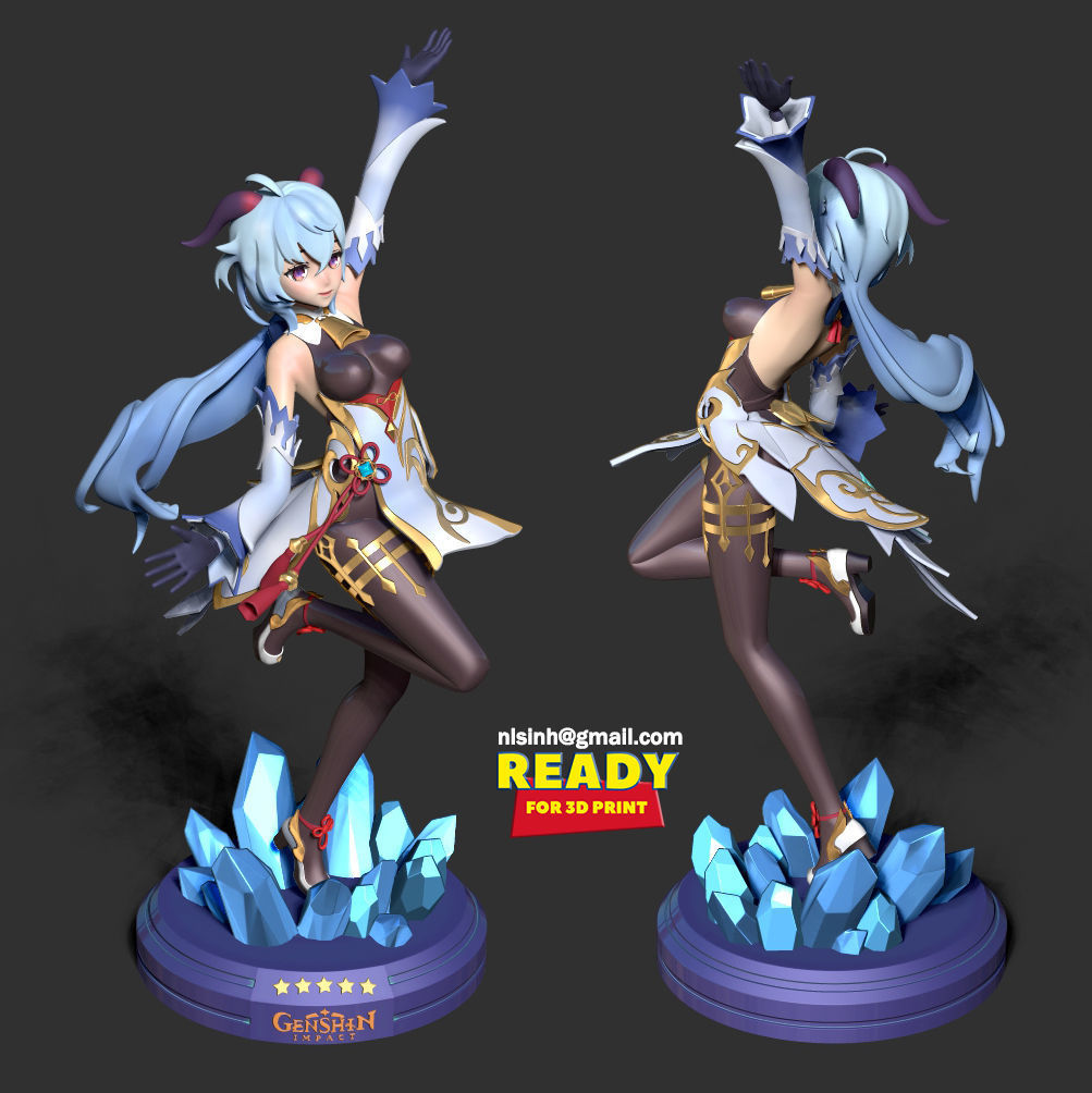 Ganyu - Genshin Impact Fanart 3D print model_5