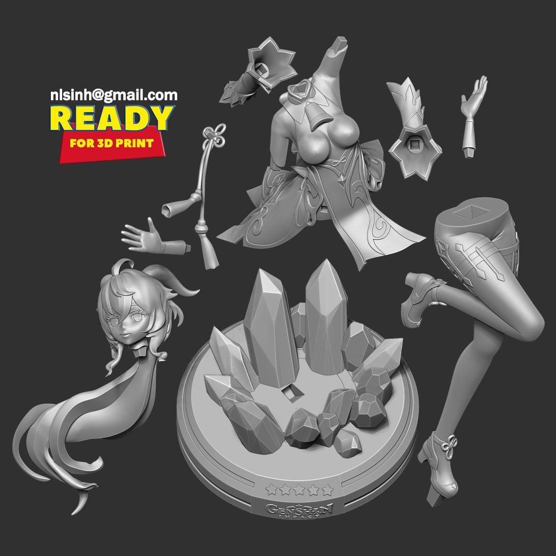Ganyu - Genshin Impact Fanart 3D print model_2